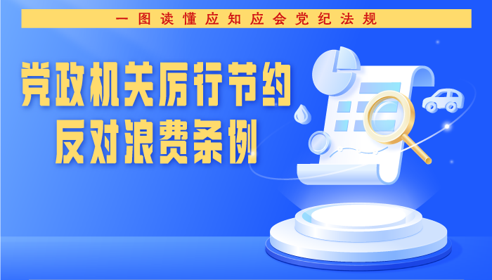 學(xué)習(xí)進(jìn)行時(shí) | 一圖讀懂《黨政機(jī)關(guān)厲行節(jié)約反對(duì)浪費(fèi)條例》